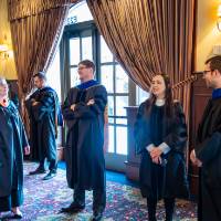 Faculty ready for ceremony